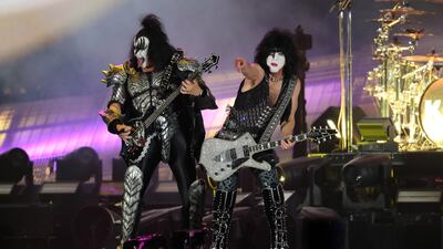 Kiss last performed in Dubai on New Year’s Eve 2020 at Atlantis The Palm. Pawan Singh / The National