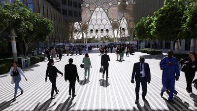 Attendees at the opening of the UN's Cop28 climate summit in Dubai on November 30. Reuters