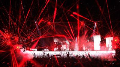 Metallica performs during the 56th Grammy Awards at Staples Center in Los Angeles, Calif., on January 26, 2014. Kevork Djansezian / Getty Images/AFP