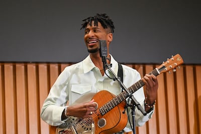 US musician Jon Batiste will make his maiden UAE visit at Dubai Opera. AFP