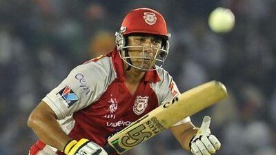 File picture from last year's IPL of Kings XI Punjab batsman Azhar Mahmood. Sajjad Hussain / AFP