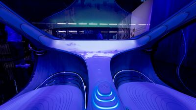 The Mercedes-Benz Vision AVTR aims to 'lift the boundaries between vehicle and living beings'. Getty Images