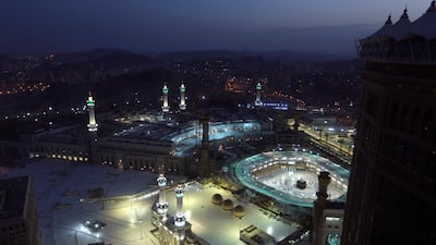 First dawn prayers of Ramadan this week at the Grand Mosque, in Makkah, Saudi Arabia. AP