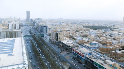 New office space reveals views across the city skyline in Riyadh. Bloomberg