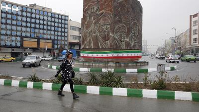 The Iranian leadership is glorified in Enghelab (Revolution) Square in Tehran, Iran. EPA