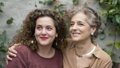 Nadja Spiegelman, left, with her mother Françoise Mouly. Mouly is art director of the New Yorker and the wife of Pulitzer Prize winner Art Spiegelman. Courtesy Sarah Shatz.