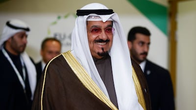 The Prime Minister of Kuwait Ahmad Al Abdullah Al Sabah arrives. AFP