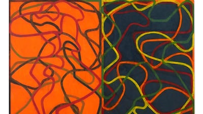 Brice Marden's Complements', 2004-2007, sold for $30,920,000 at Christie’s in New York. Courtesy Christie's