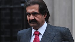 Sheikh Hamad in London. AFP