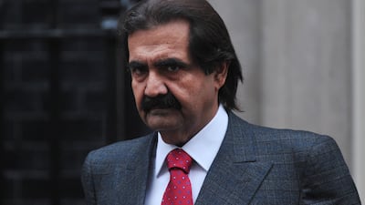 Sheikh Hamad in London. AFP