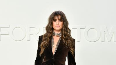 Taylor Hill attends the Tom Ford show during New York Fashion Week on February 7, 2020, in Los Angeles. AFP