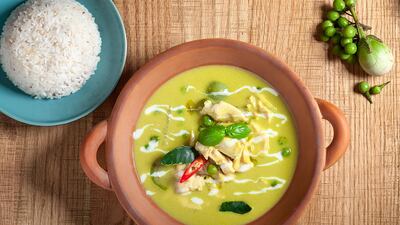 Green curry chicken