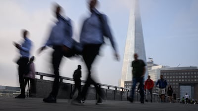 The number of people on payrolls for August hit a record 29.7 million. Getty Images