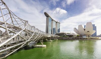 The $8 billion Marina Bay Sands complex recently hosted Singapore International Energy Week, which required negative PCR swab tests to enter