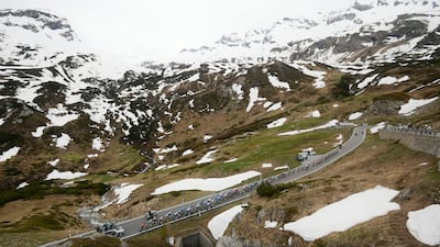 The peloton during Stage 20. PA