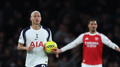 Richarlison after pulling a goal back for Spurs. Reuters