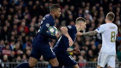 Group stage, November 26, 2019 - Real Madrid 2 (Benzema 17' & 79') PSG 2 (Mbappe 81', Sarabia 83'): They might have lost their perfect start to the competition, but PSG showed they had plenty of fighting spirit at the Bernabeu. French attacker Karim Benzema had put Real in the driving seat and seemingly on the way to three points with his second goal 10 minutes from time. But Kylian Mbappe and Pablo Sarabia scored two in two minutes to stun the Spanish crowd. AFP