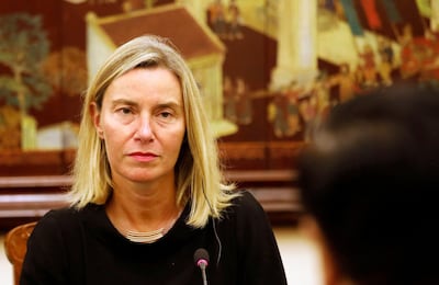 Federica Mogherini played a central role in the now defunct 2015 nuclear deal. Reuters