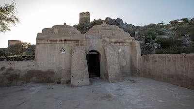 Al Bidya Mosque does not contain wood, meaning carbon dating cannot be used to identify its age. Leslie Pableo for The National