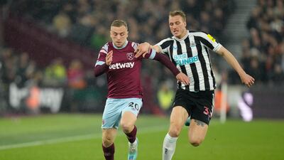 Jarrod Bowen 7: His run and low cross turned onto own post by Guimaraes in first minute, then drilled shot wide from distance soon after. Gave Burn a tough time and was West Ham’s biggest attacking spark. AP
