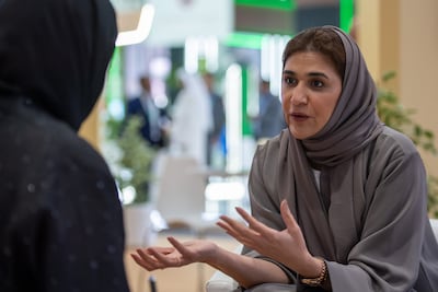 Khuloud Al Nuwais, secretary general of the Ne'ma steering committee, at the Abu Dhabi International Food Exhibition. Ryan Lim for The National
