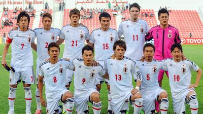 Japan team photo taken during World Cup qualifying on June 11, 2013. Stringer /EPA