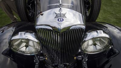 The front grille of a 1931 Bentley 8-litre Gurney Nutting Sport Tourer. Bloomberg