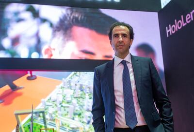 Naim Yazbeck, general manager of Microsoft UAE, said the cloud has enabled several digital services to flourish. Leslie Pableo / The National