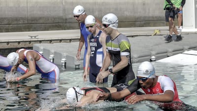 And they're off. Victor Besa / The National