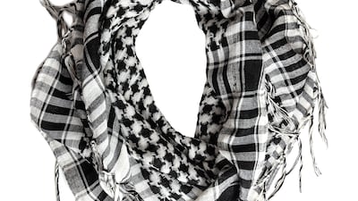 A woman wanted to enter the Buchenwald concentration camp memorial while wearing a keffiyeh. Getty Images