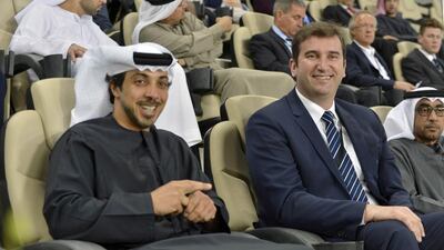 Manchester City won 2-0 in the match which was part of a the Hazza bin Zayed Stadium’s First Annual Festival celebrations.