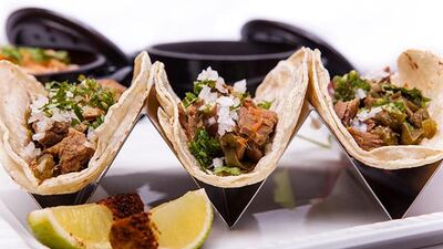 A handout photo of Tacos De Machaca from Fuego restaurant in Dubai (Courtesy: Sangeeta Khiara)