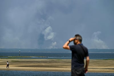 Somewhere over there is Bordeaux. AFP