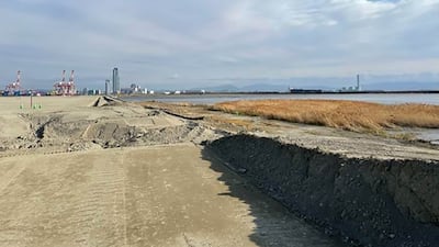 The artificial island that will be the site of Expo 2025 Osaka