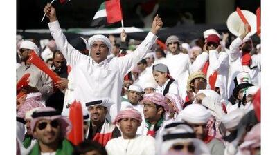 A reader celebrates the UAE football victory, but complains about the event organisation. Sammy Dallal / The National