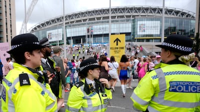London has increased security at the concerts after a terrorist plot was uncovered before Swift's shows in Austria. AP