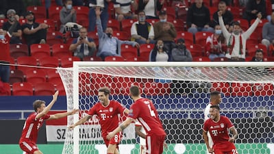 Bayern Munich secured their fourth title of the season with victory in the Uefa Super Cup final. EPA