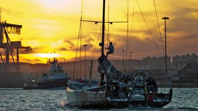 Azzam returned to the water on Wednesday night in bid to rejoin the Volvo Ocean Race.