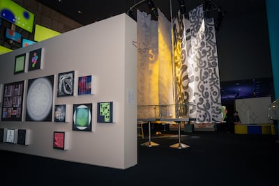 The exhibition was curated around four themes that explore different facets of the Arabic language. Photo: The Media Majlis
