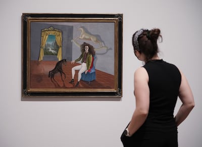 Leonora Carrington's 'Self Portrait' (1937-1938), on display as part of Surrealism Beyond Borders at Tate Modern, London. PA