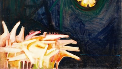 'Divine Horses' was only recently revealed to be part of Kadhim Hayder's 'Martyr's Epic' series. Courtesy Bonhams