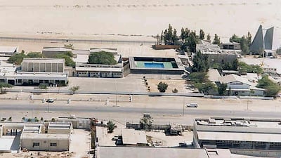 Between 1997 and 2001 many of the original buildings which had been erected in the 1960s and 1970s were rebuilt on the original foundations. Courtesy Dubai English Speaking School