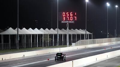 EVRT Drag Race in Yas Marina Circuit. Reem Mohammed / The National