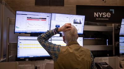 A trader works on the floor of the New York Stock Exchange. Bloomberg