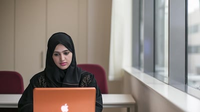 Mozah Al Saadi has been taking part in a research project to see how better to help Emiratis manage stress. Mona Al Marzooqi / The National