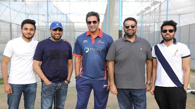 Maratha Arabians, one of the franchises competing in the T10 Cricket League this week, train ahead of the curtain raiser. Courtesy Maratha Arabians