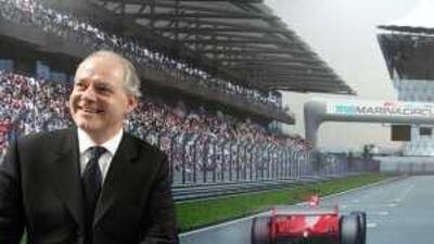 In his office, Richard Cregan, the chief executive officer of Abu Dhabi Motorsport Management, has an artist's impression of a jam-packed Yas Marina Circuit on race day.