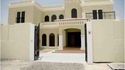 One of the 4,857 villas in the Al Falah housing development of Aldar Properties. Sean Blake for The National