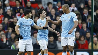 Manchester City are second in Champions League Group D, with 12 points, three behind Bayern Munich. Kirsty Wigglesworth / AP