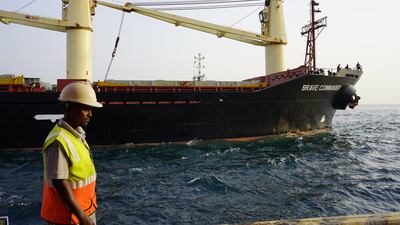 The 'Brave Commander' reached Djibouti on August 30 with 23,000 tonnes of Ukrainian wheat destined for millions of hungry people in Ethiopia. AFP